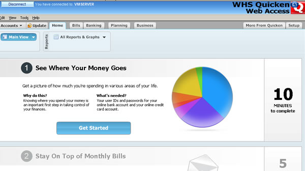 Announcing WHS Quicken!