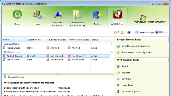 WHS Quicken 2011