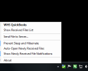 WHS QuickBooks Connector (System Tray Menu)